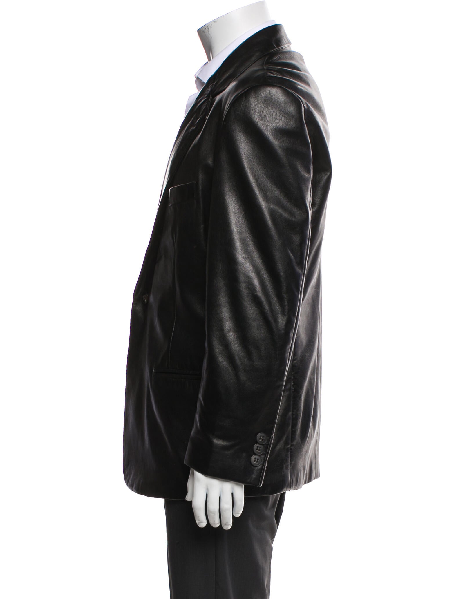 Giorgio Armani Lambskin Moto Jacket