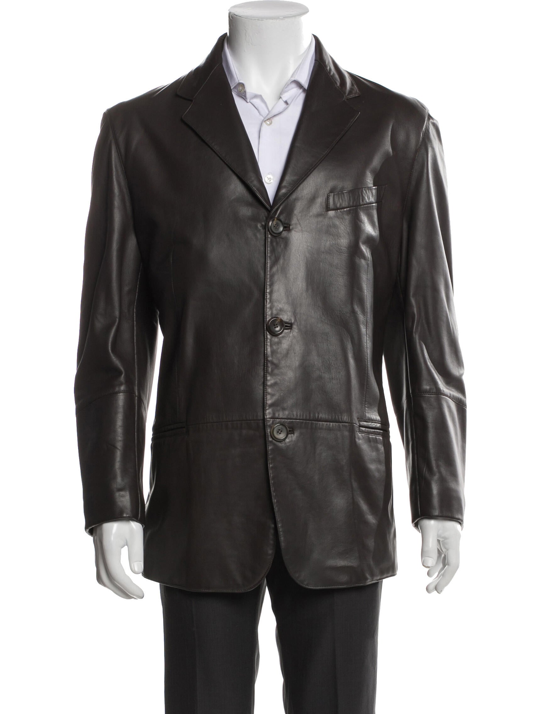 Giorgio Armani Lambskin Overcoat
