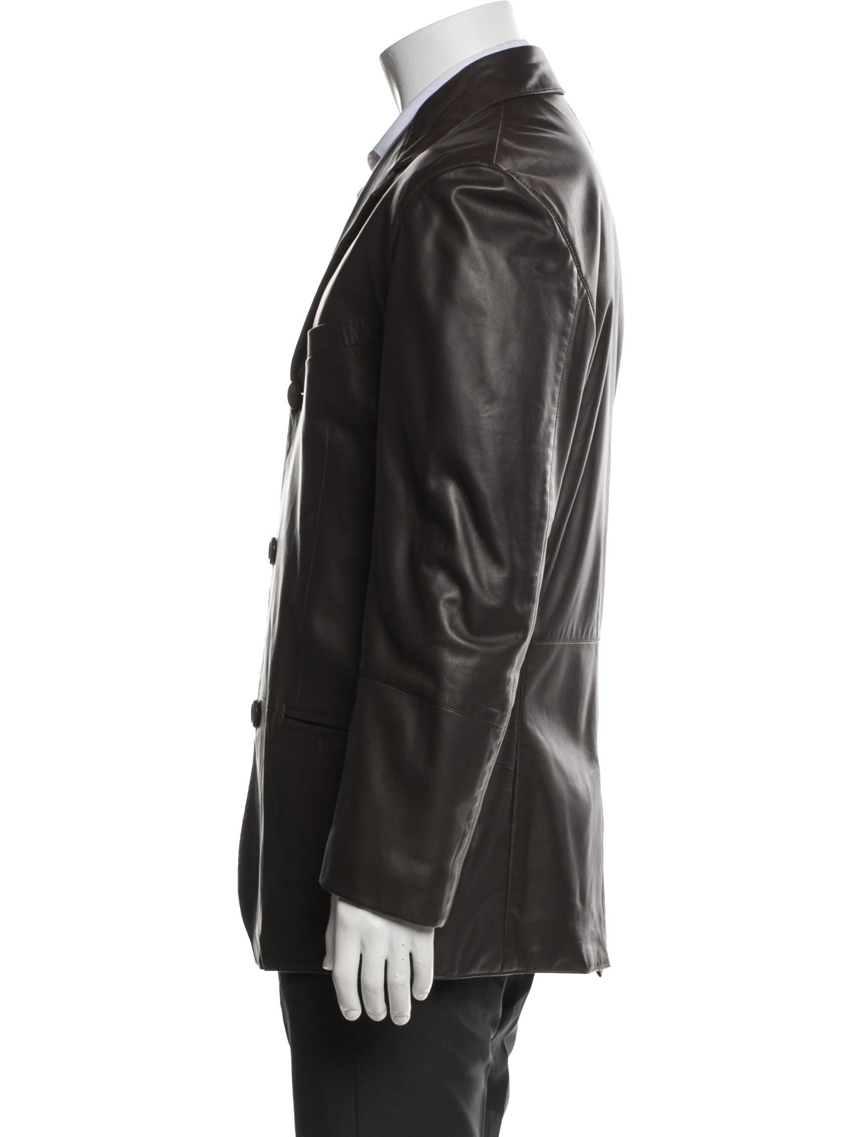 Giorgio Armani Lambskin Overcoat