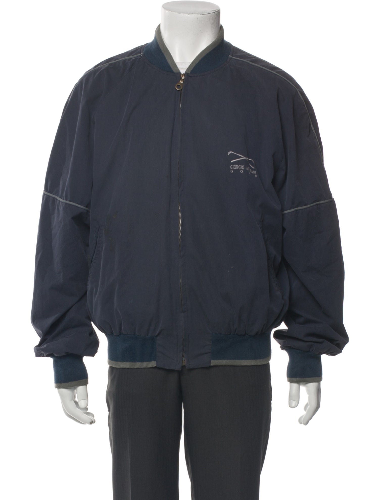 Giorgio Armani Graphic Print Bomber Jacket