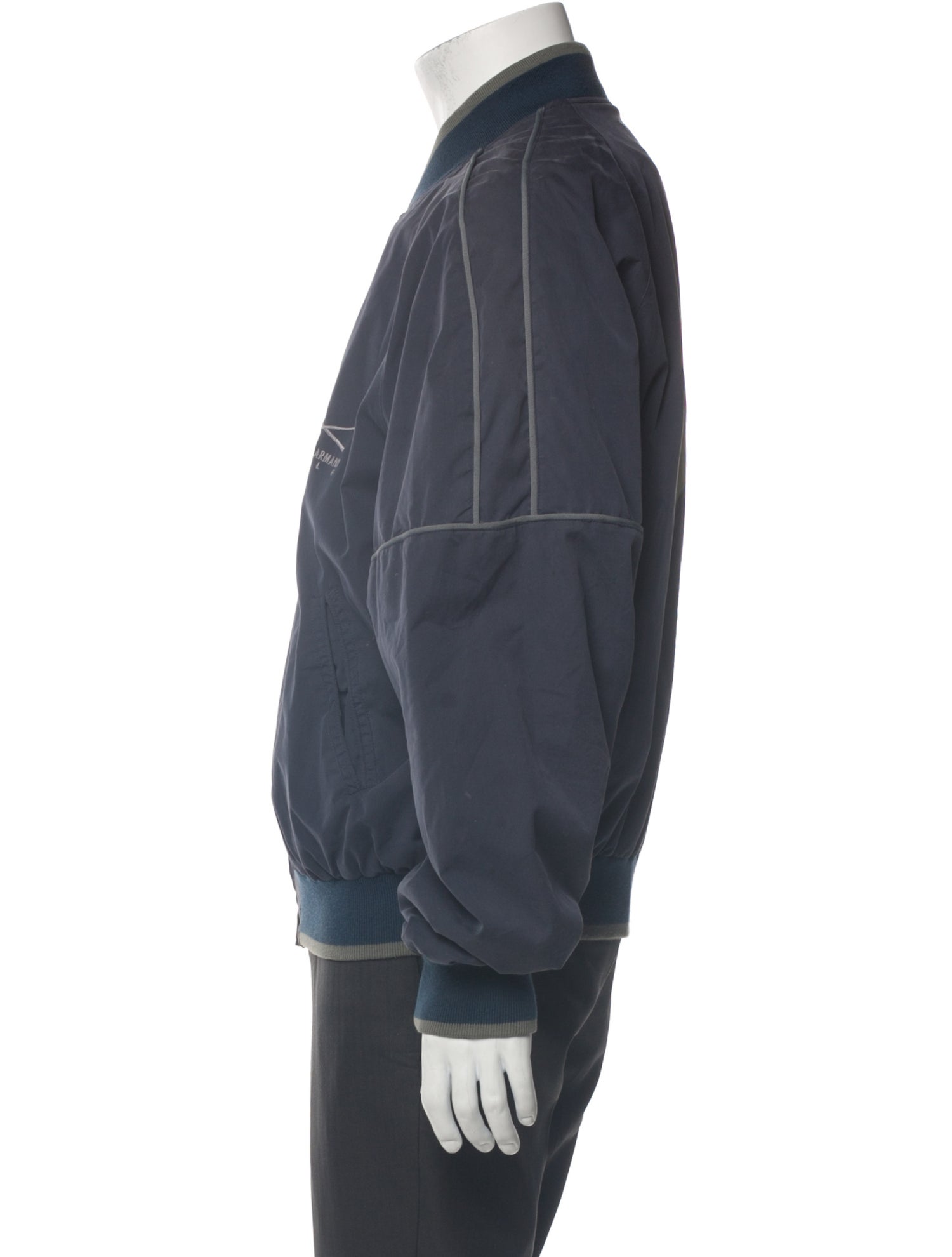 Giorgio Armani Graphic Print Bomber Jacket