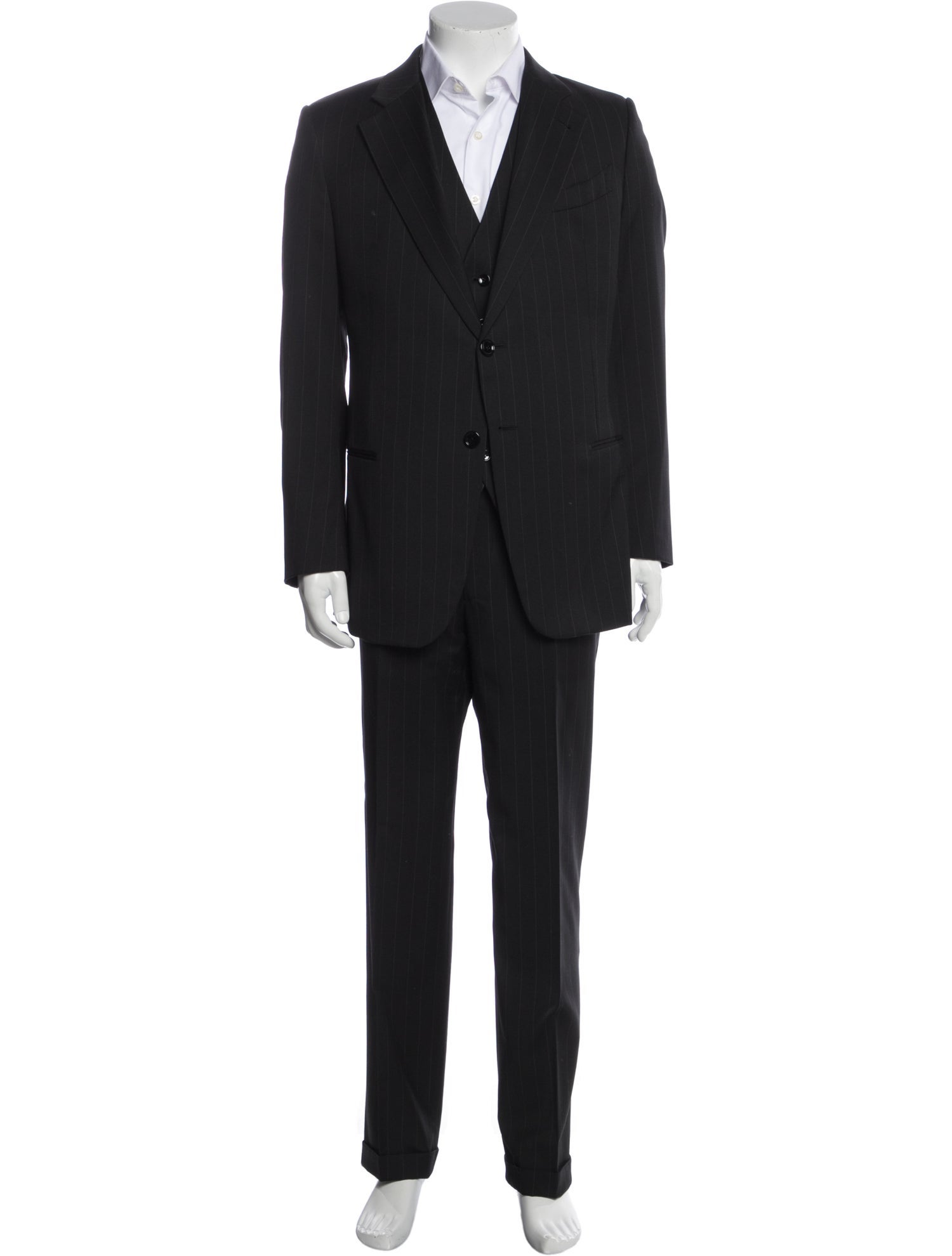 Giorgio Armani Virgin Wool Three-Piece Suit