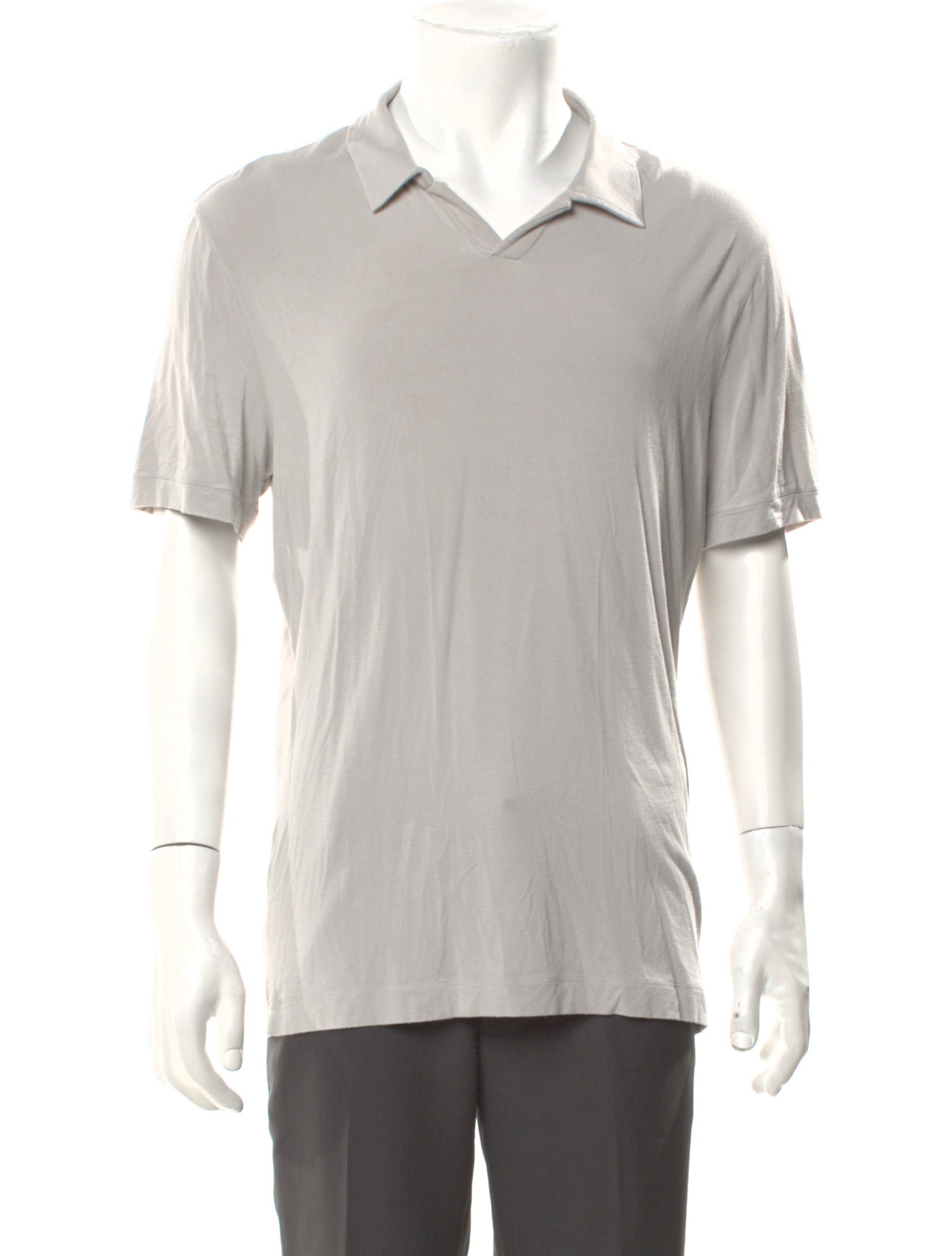 Giorgio Armani V-Neck Short Sleeve Polo Shirt