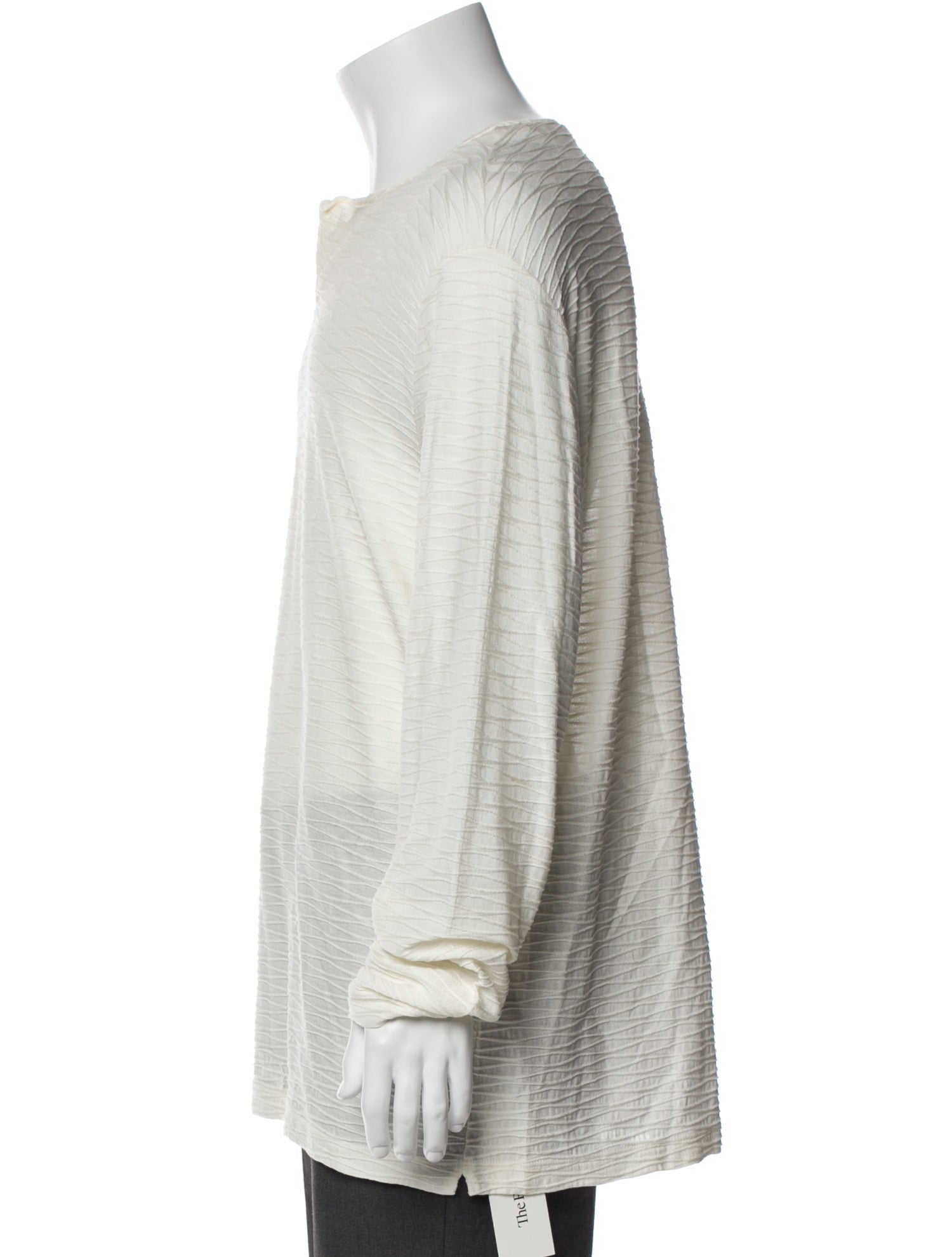 Giorgio Armani V-Neck Long Sleeve Henley