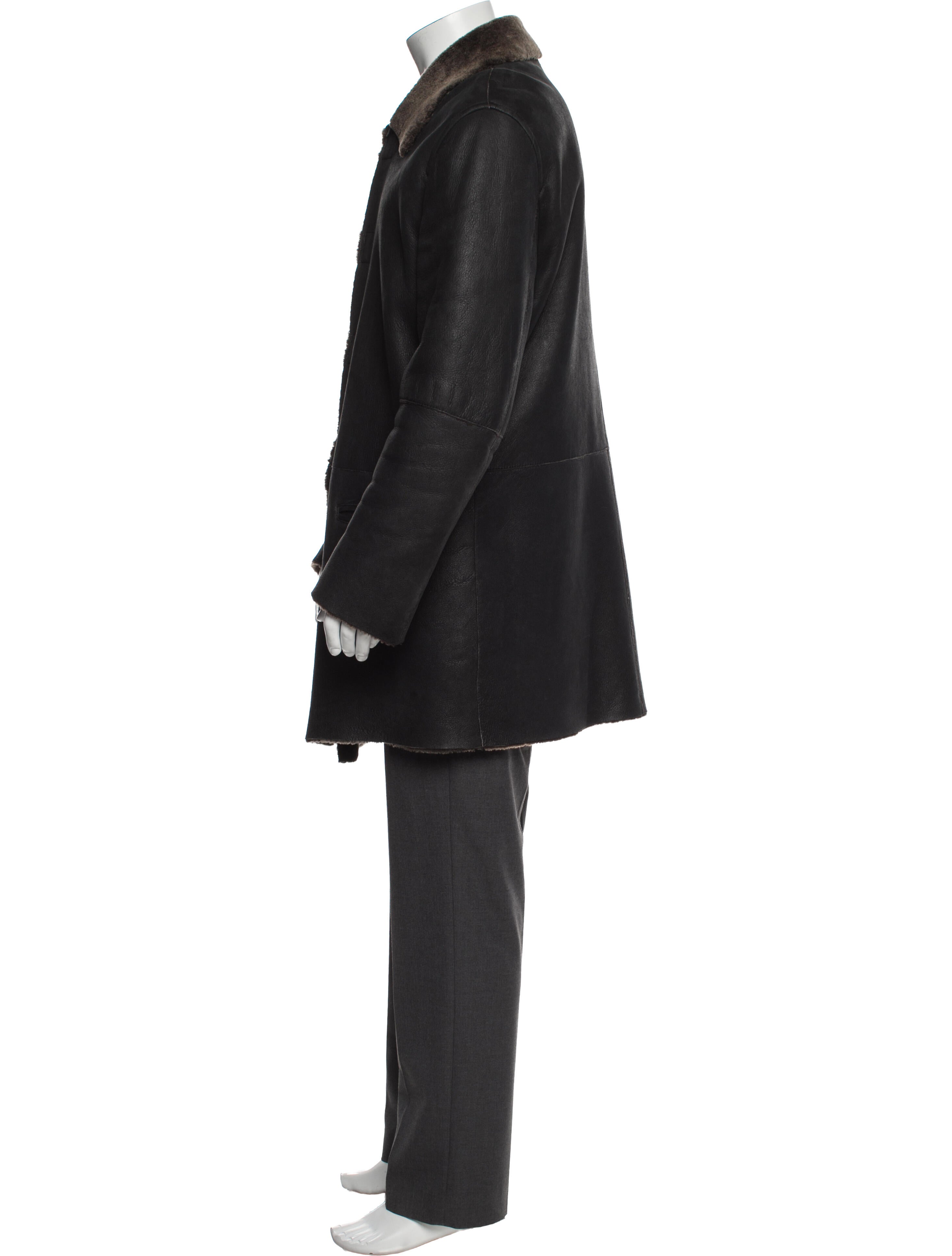 Giorgio Armani Lamb Leather Overcoat