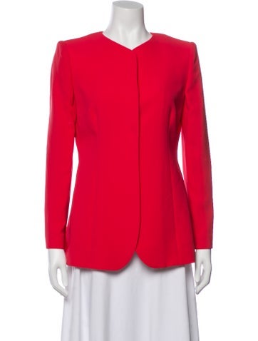 Pre-owned Giorgio Armani Silk Jacket In Pink