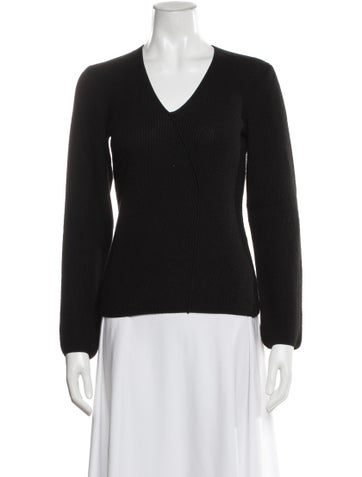 Pre-owned Giorgio Armani V-neck Sweater In Multi