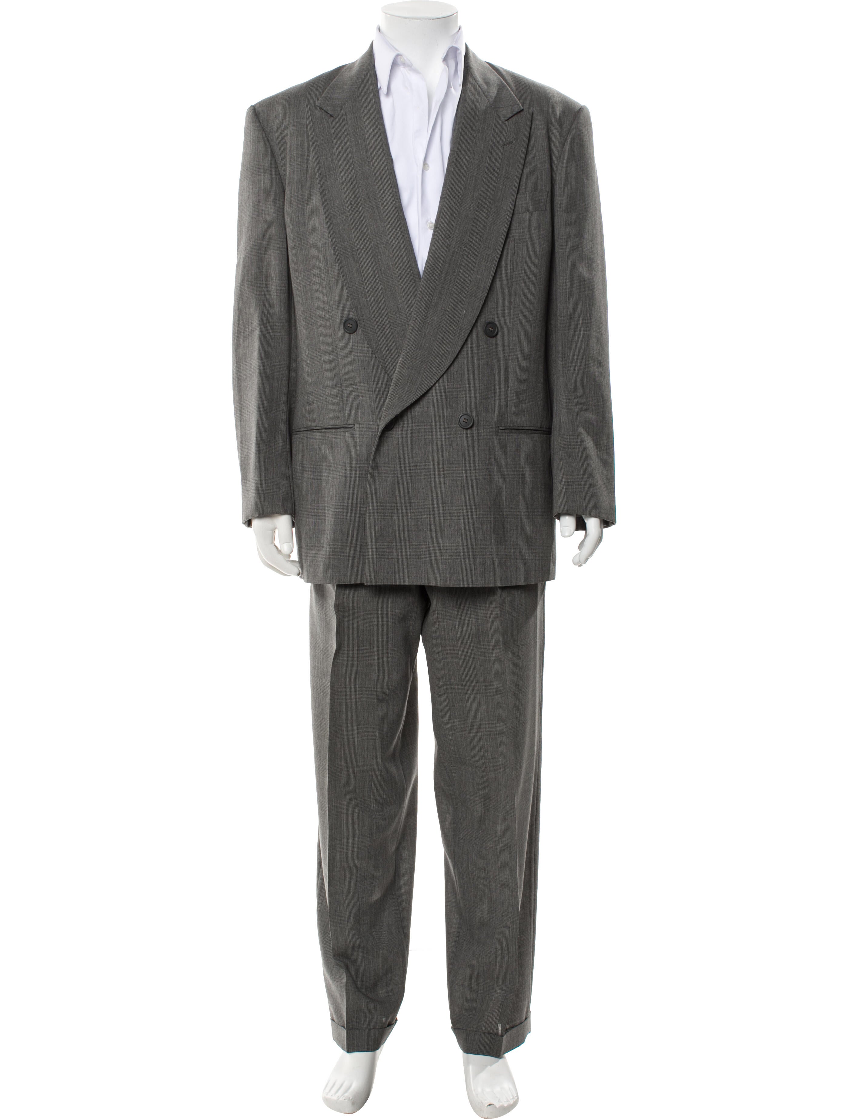 Giorgio Armani Virgin Wool Striped Two-Piece Suit