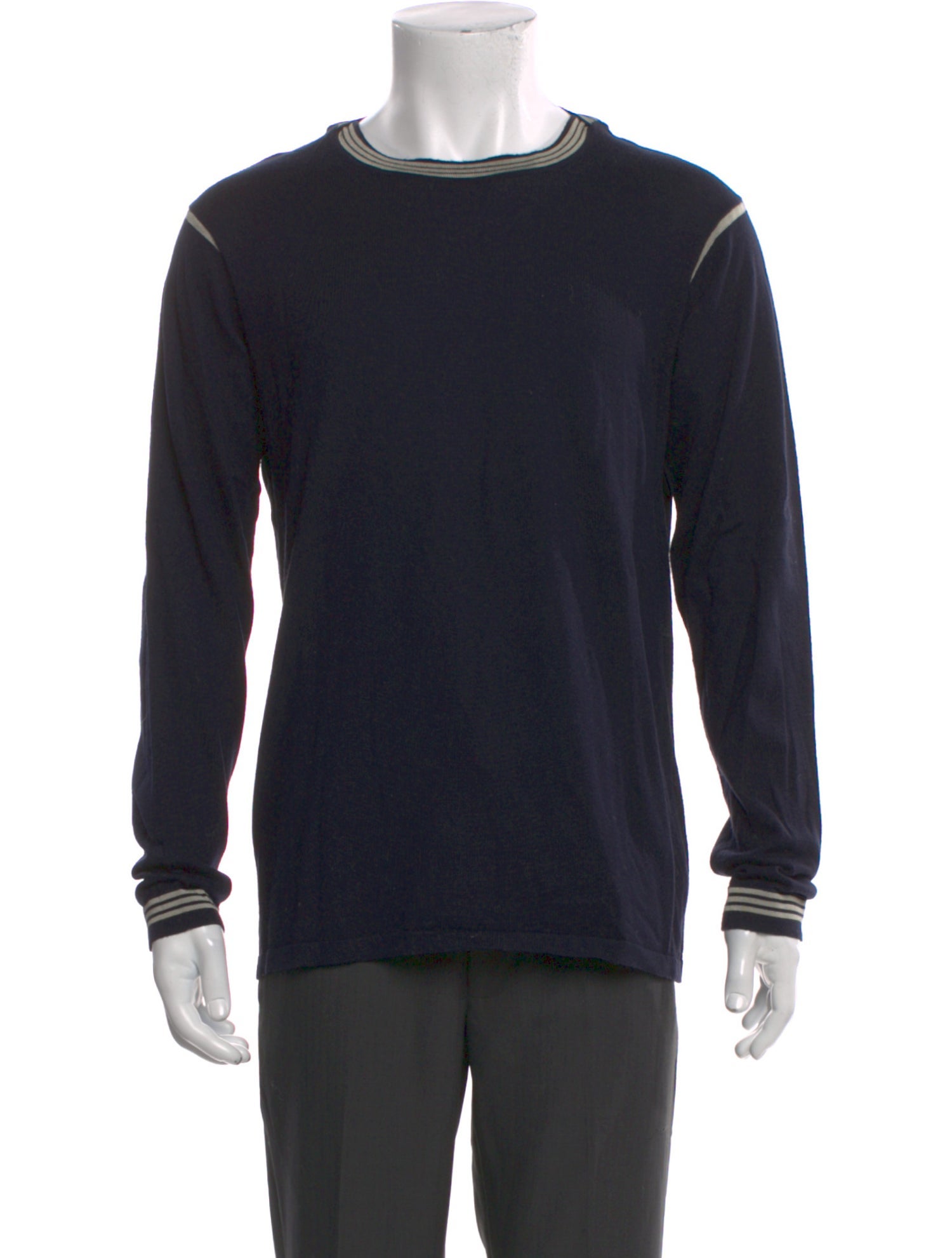 Giorgio Armani Crew Neck Long Sleeve Pullover
