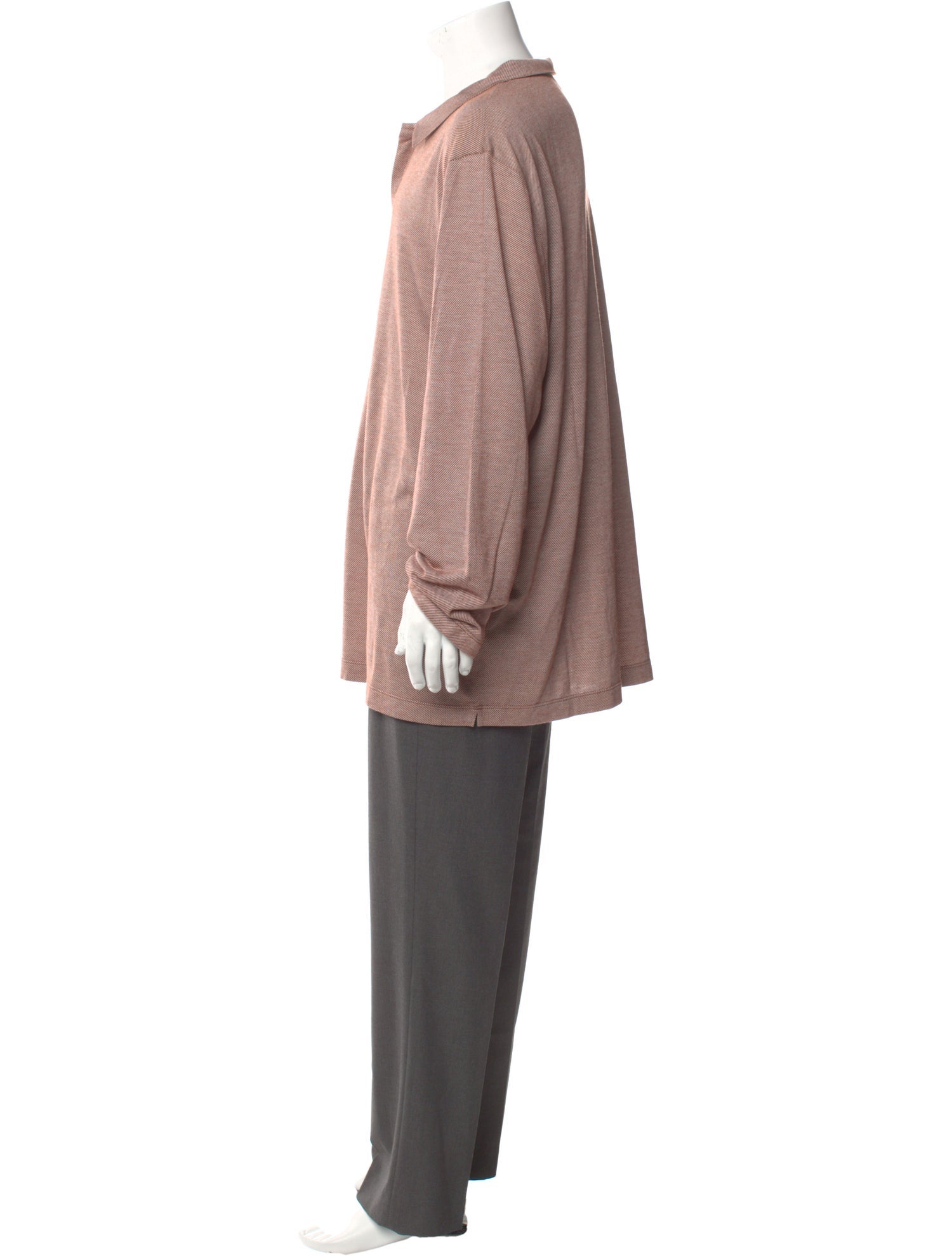 Giorgio Armani Collar Long Sleeve Polo Shirt