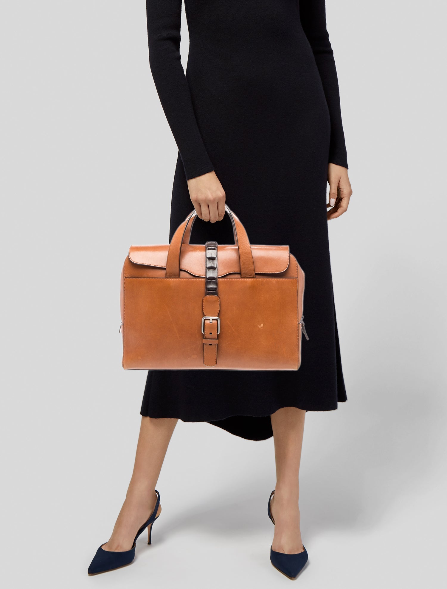 Giorgio Armani Leather Briefcase