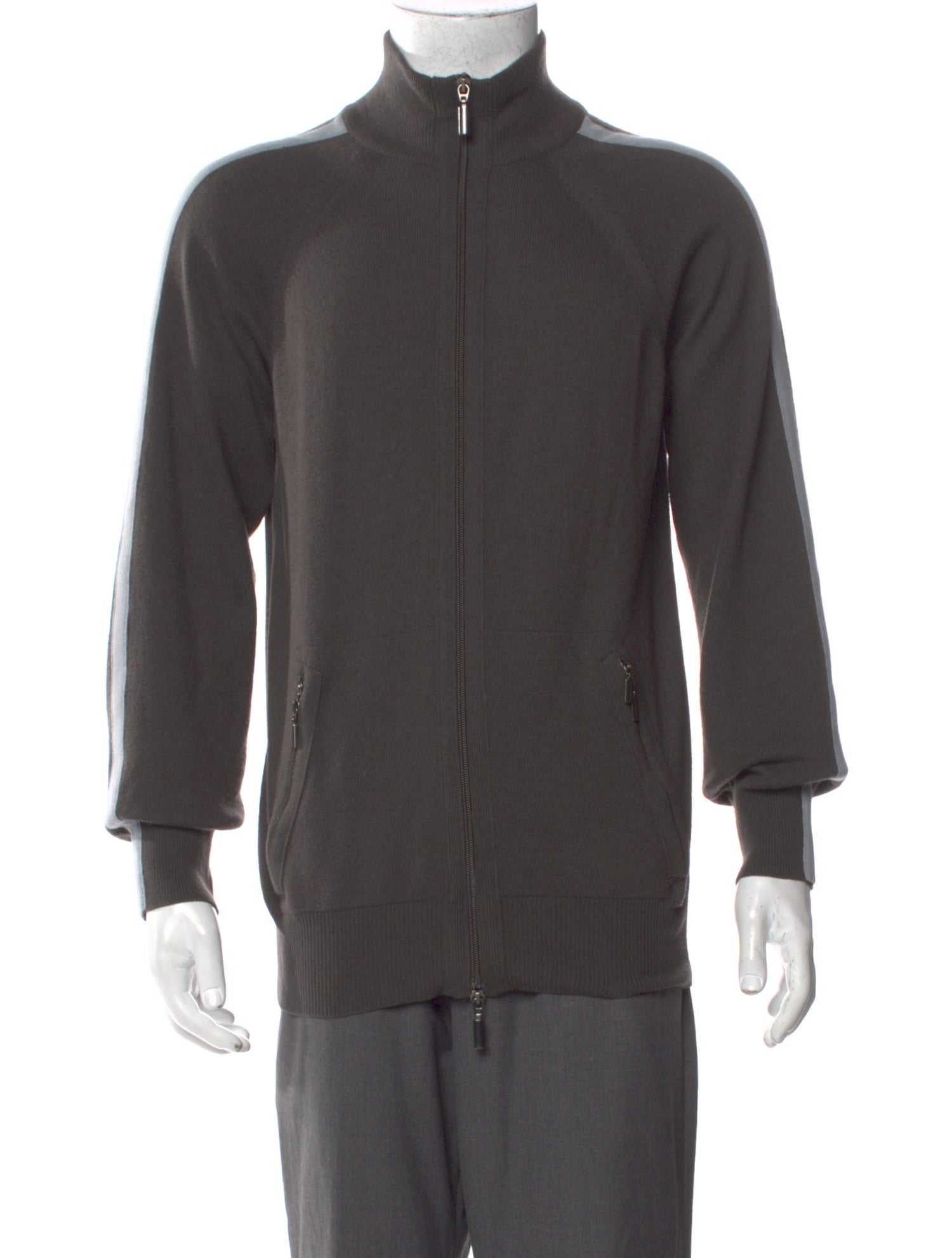 Giorgio Armani Cashmere Mock Neck Cardigan