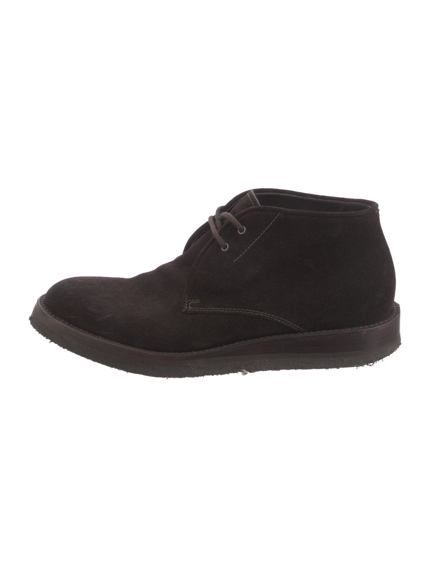 Giorgio Armani Suede Combat Boots