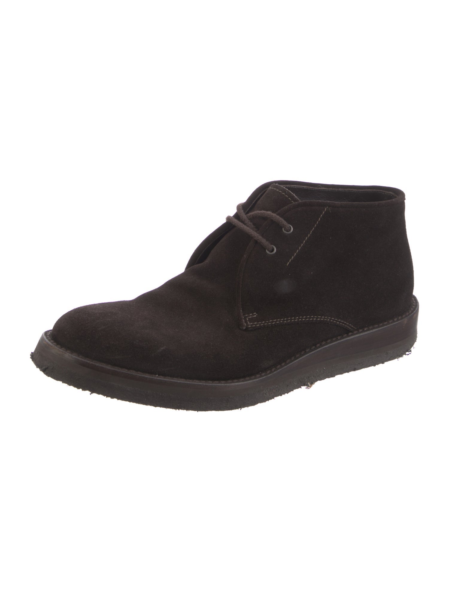 Giorgio Armani Suede Combat Boots