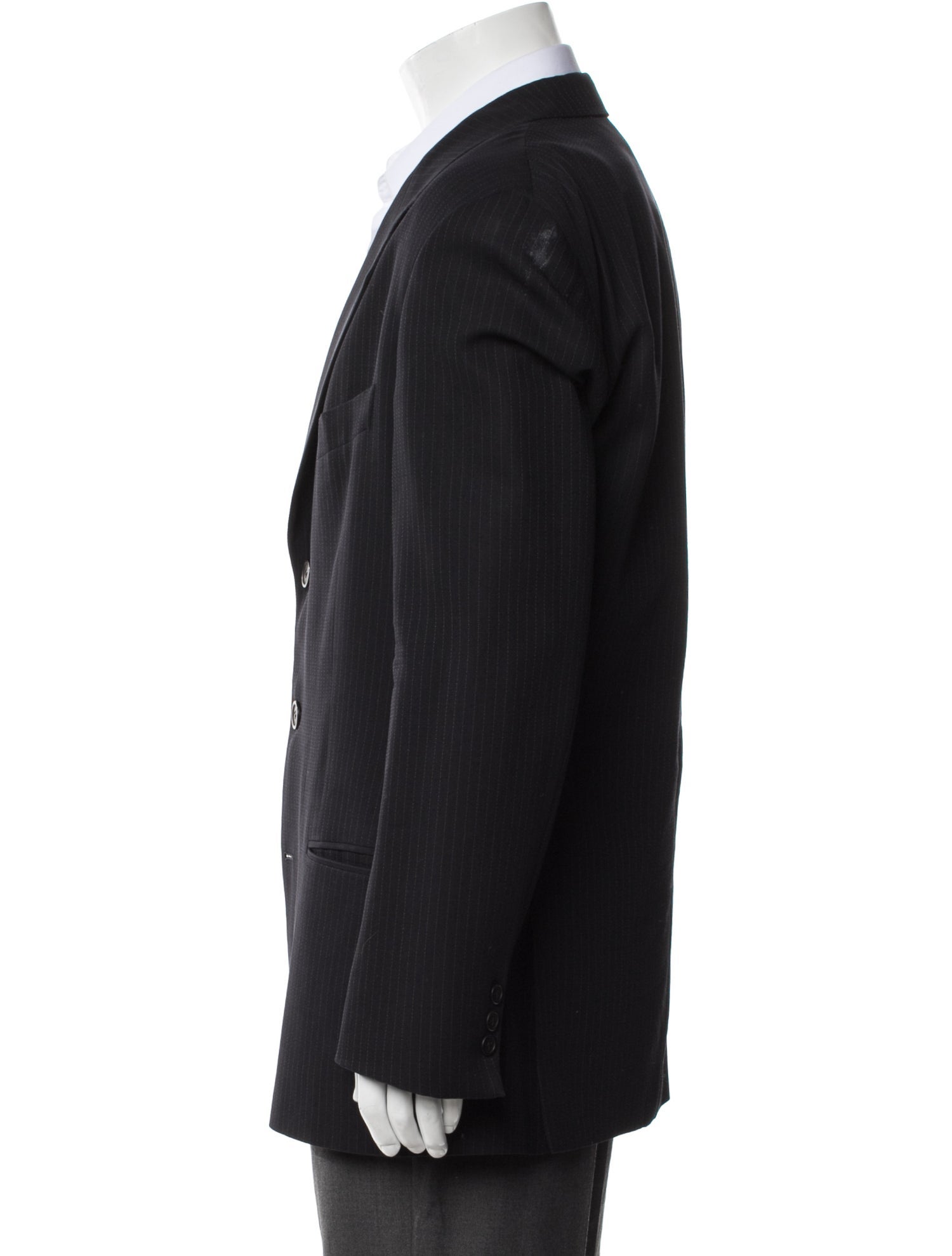 Giorgio Armani Virgin Wool Striped Blazer