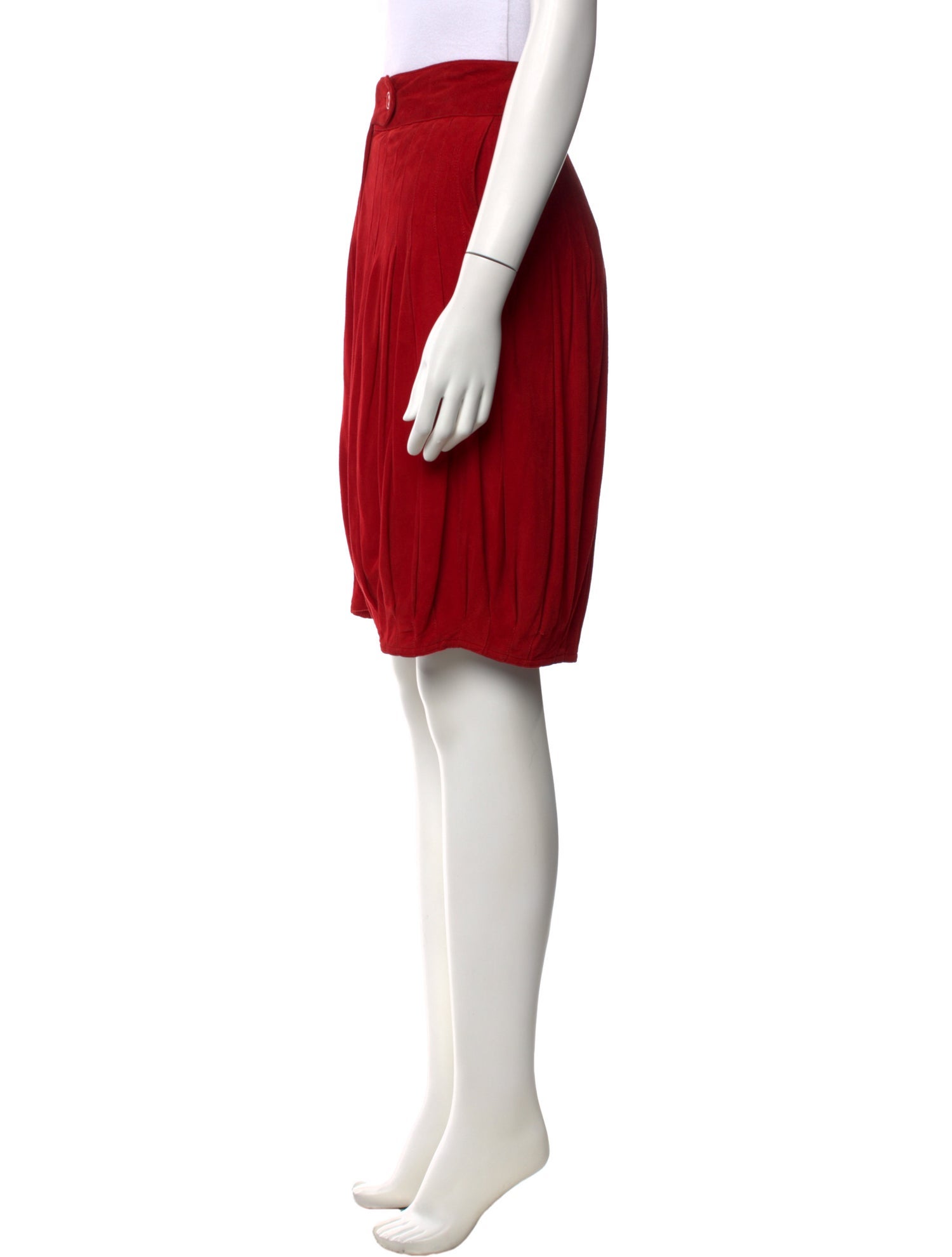 Giorgio Armani Leather Knee-Length Shorts