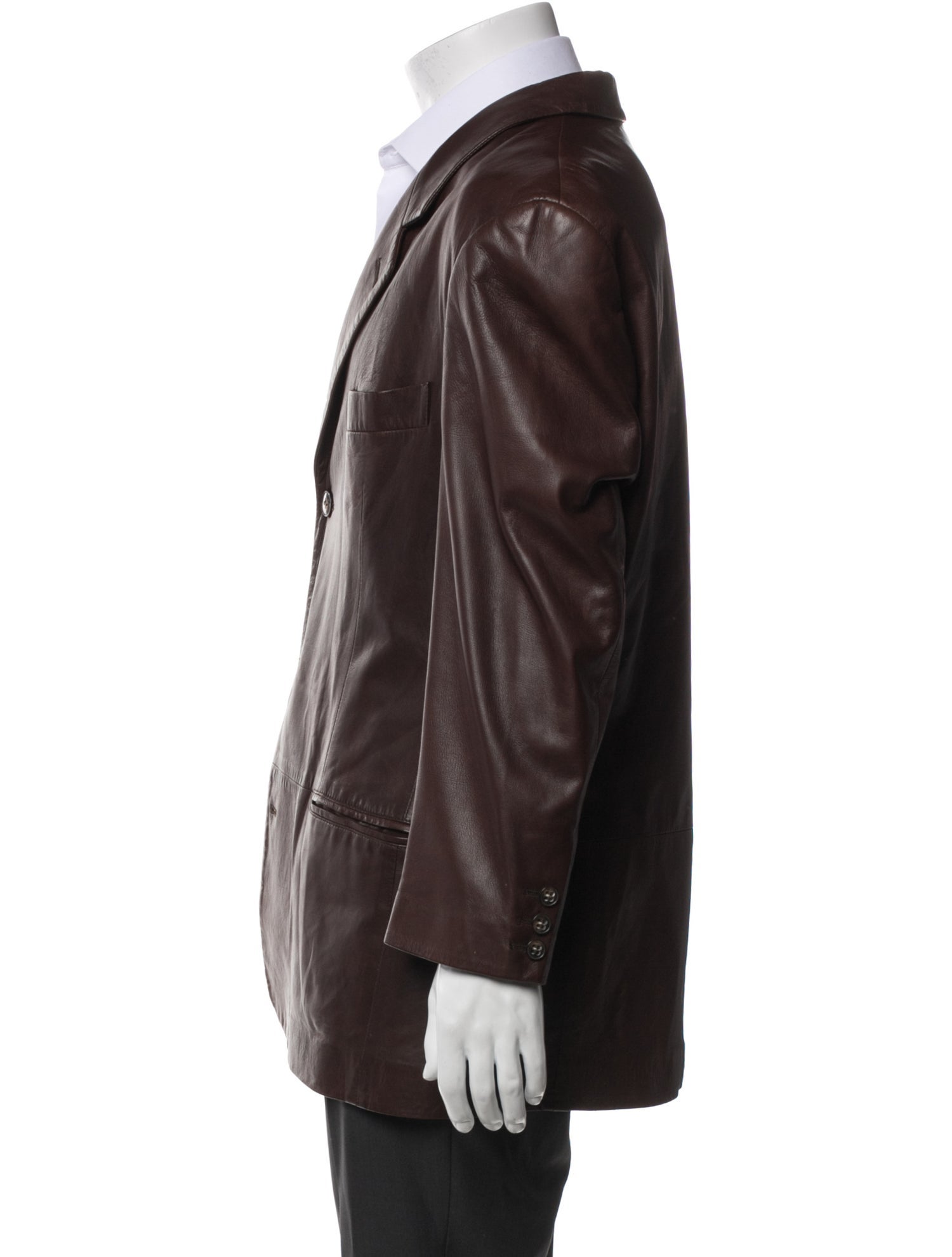 Giorgio Armani 1990's Lamb Leather Jacket
