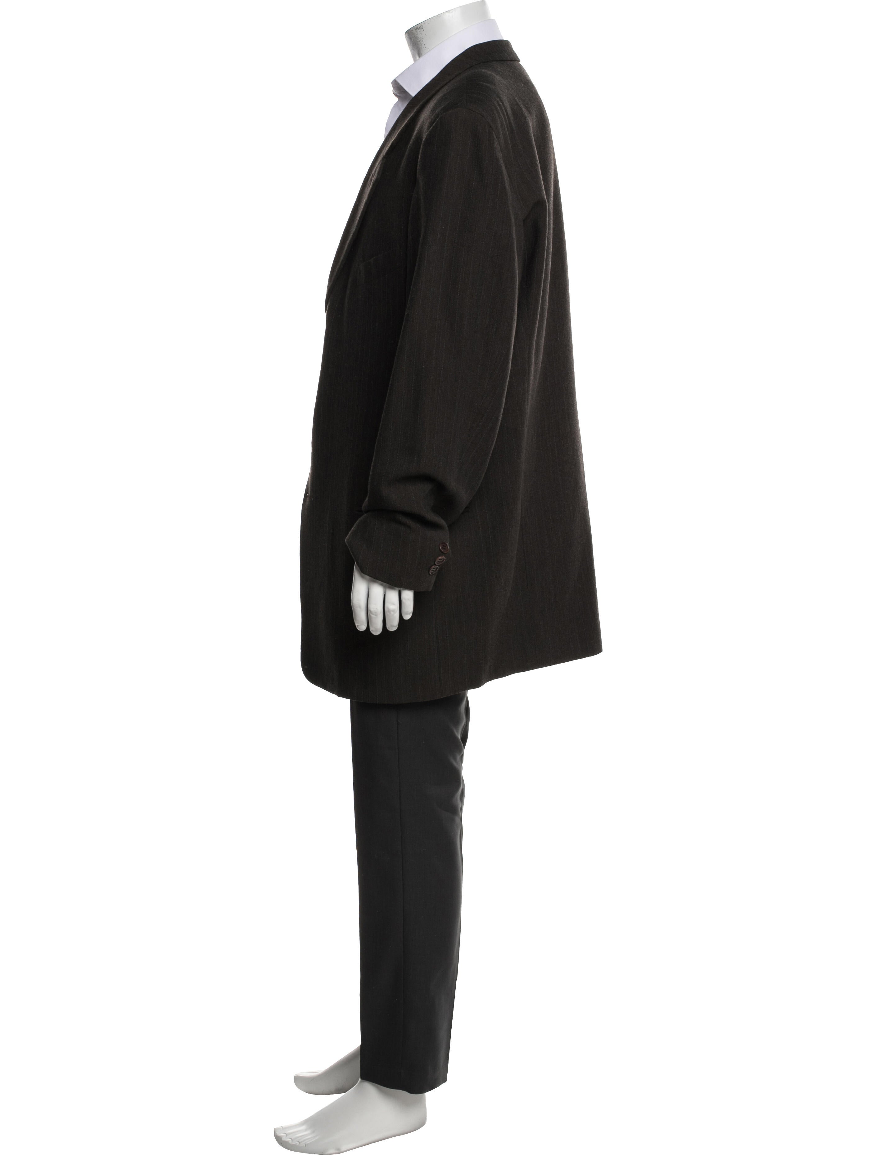 Giorgio Armani Virgin Wool Striped Blazer
