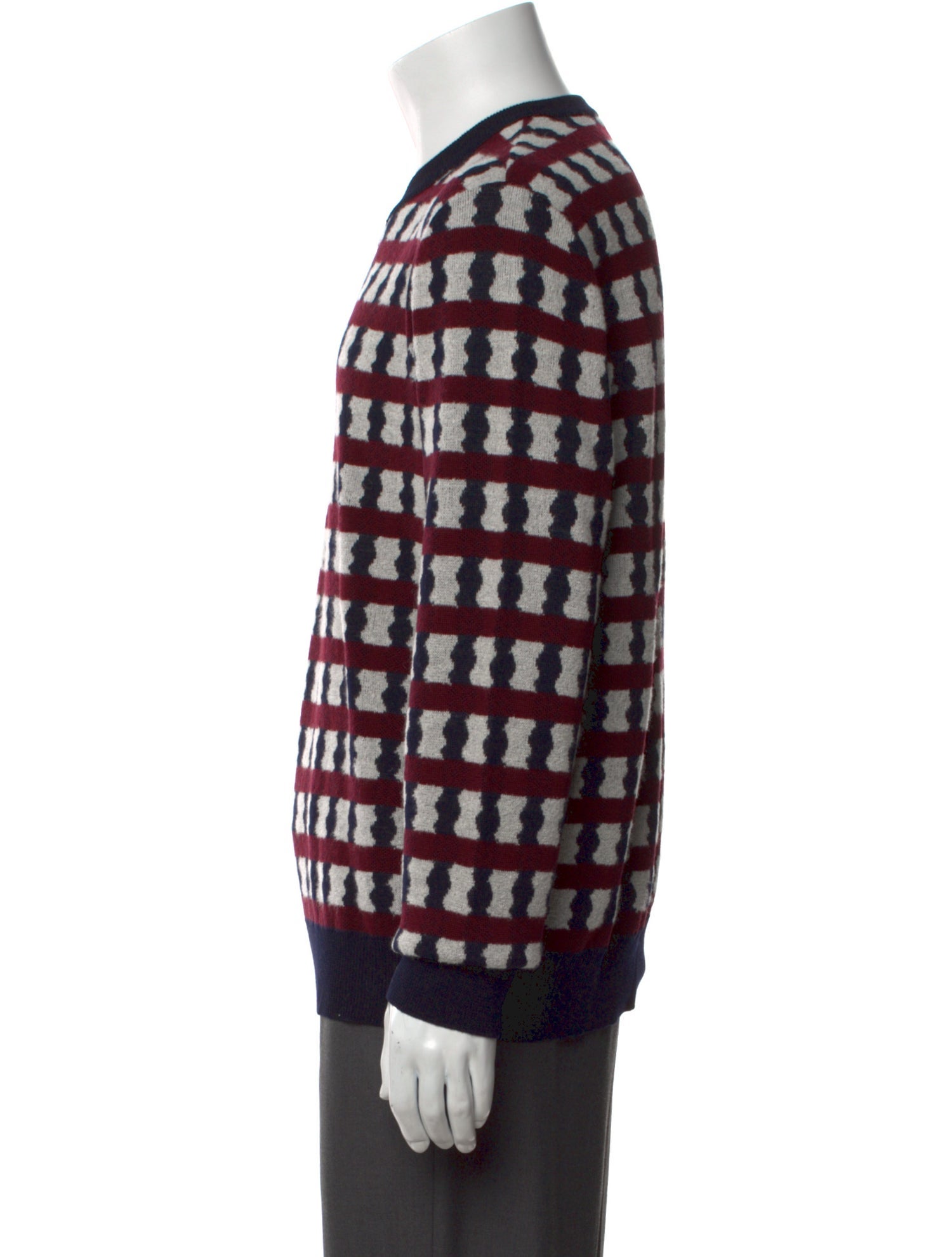 Giorgio Armani Virgin Wool Patterned Pullover