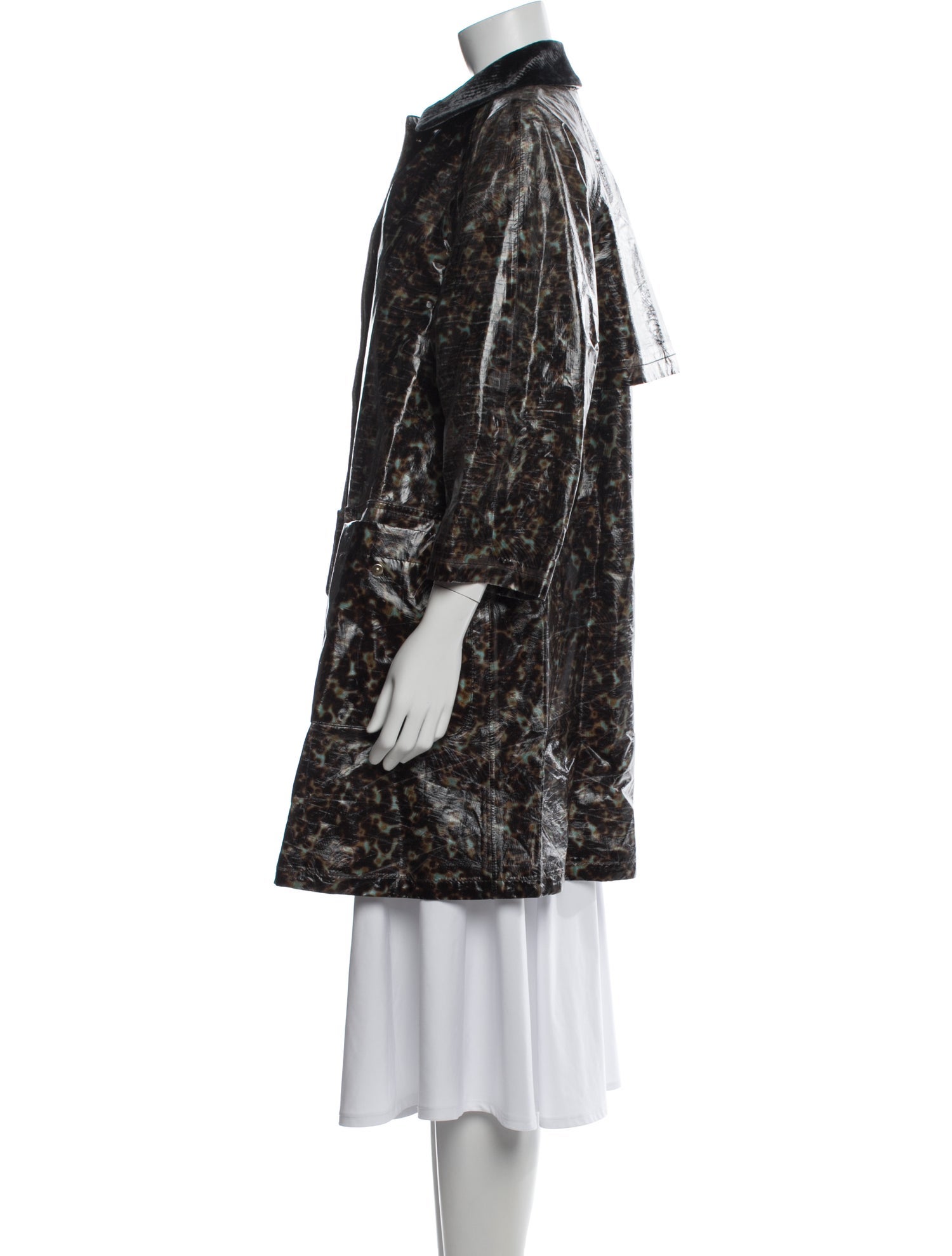 Giorgio Armani Animal Print Coat