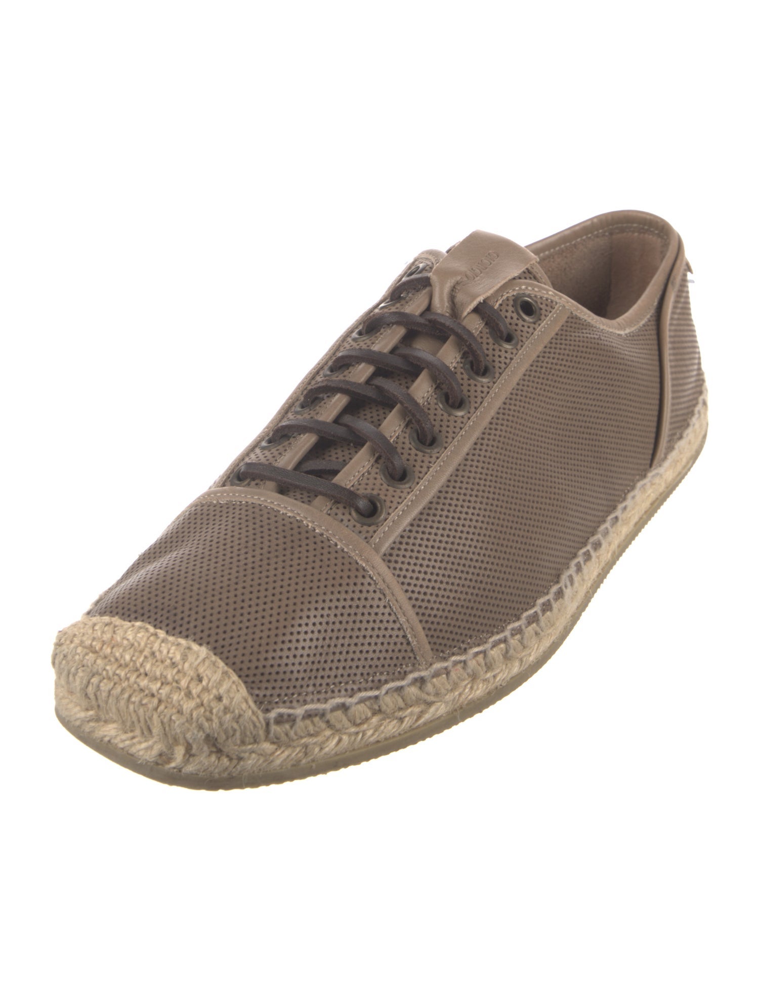 Giorgio Armani Leather Espadrilles