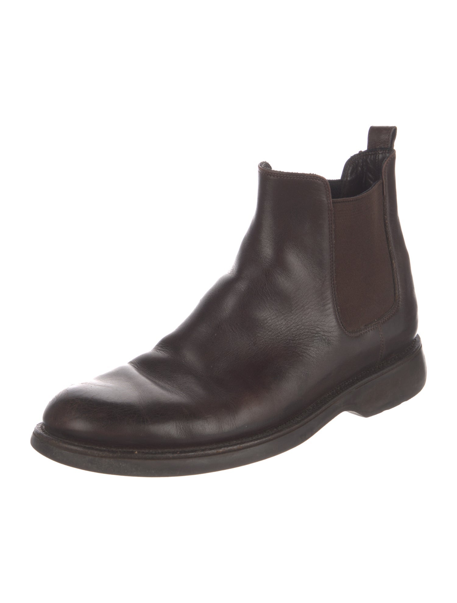 Giorgio Armani Leather Chelsea Boots