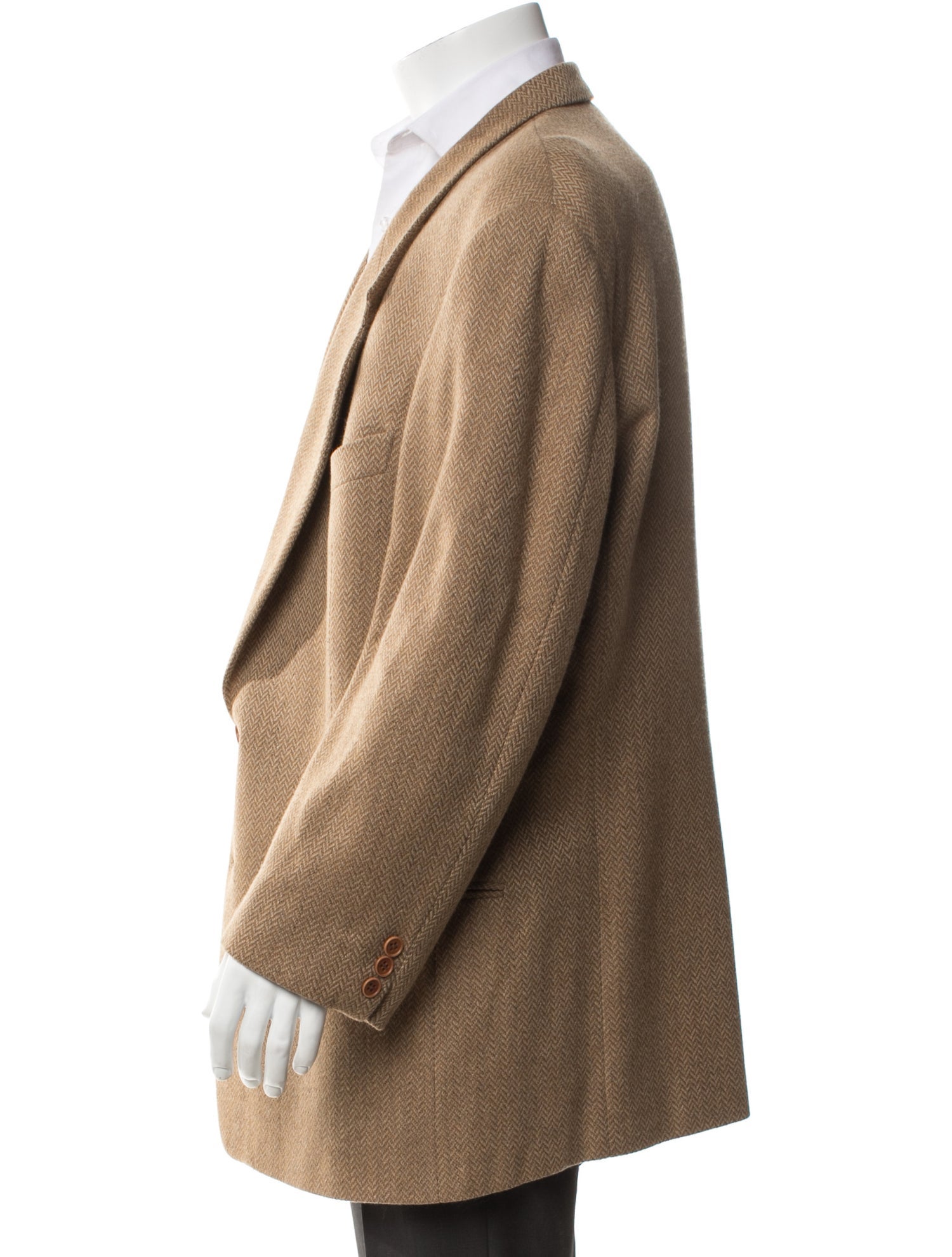 Giorgio Armani Tweed Pattern Blazer