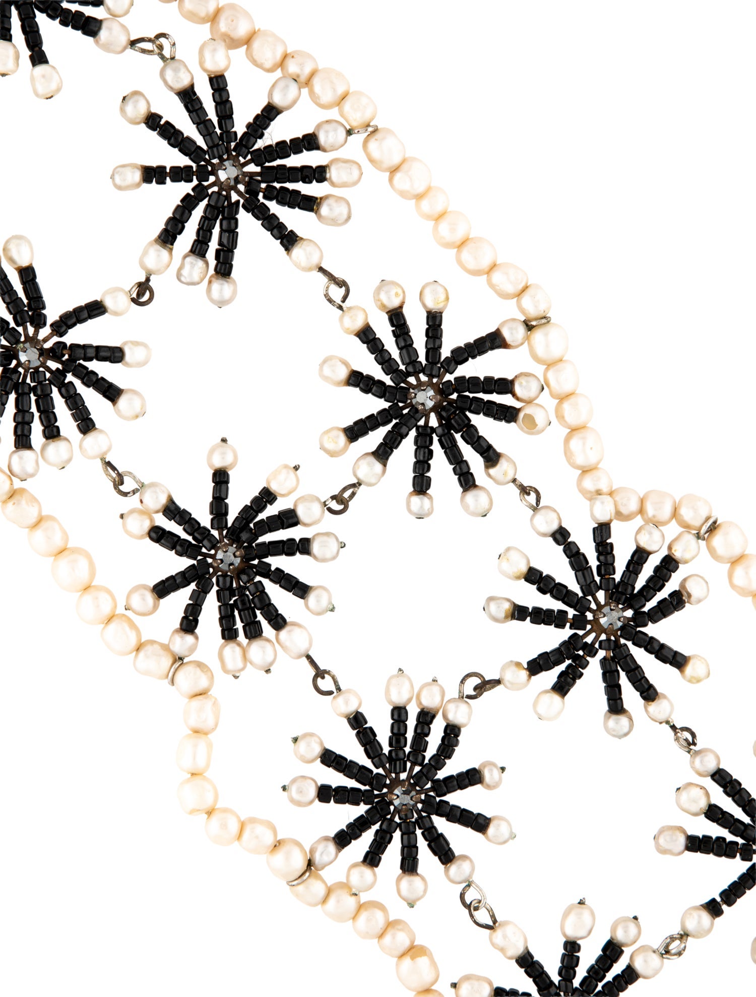Giorgio Armani Faux Pearl, Crystal & Bead Collar Necklace