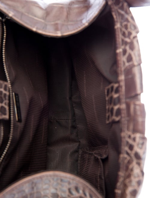 Giorgio Armani Embossed Leather Handle Bag