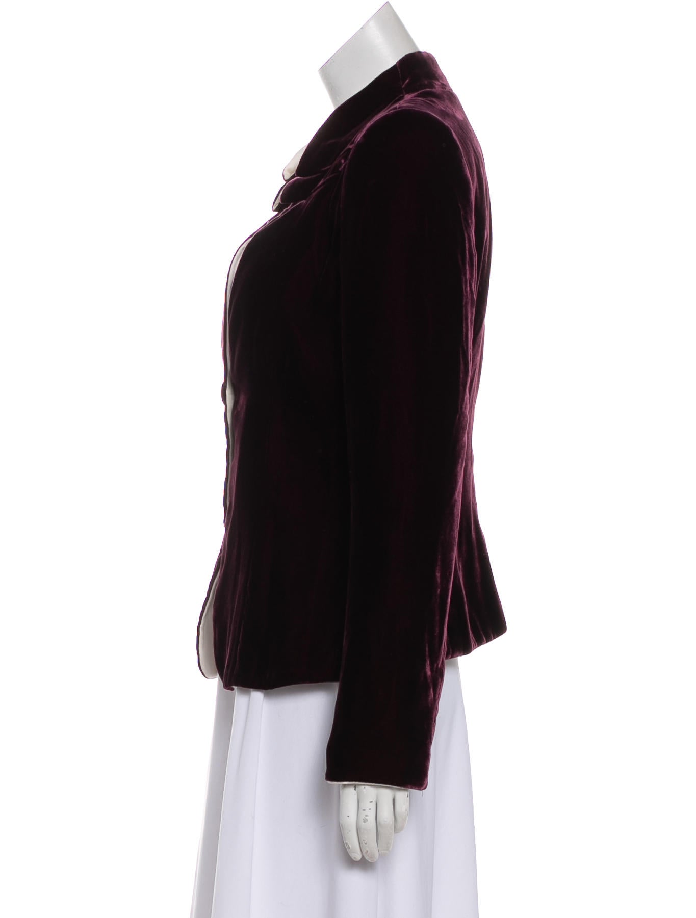 Giorgio Armani Velvet Structured Jacket