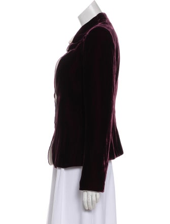 Giorgio Armani Velvet Structured Jacket