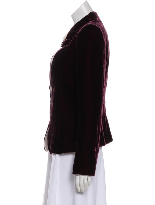 Giorgio Armani Velvet Structured Jacket