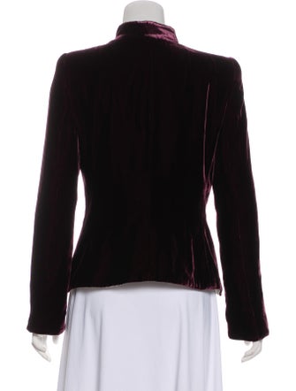 Giorgio Armani Velvet Structured Jacket