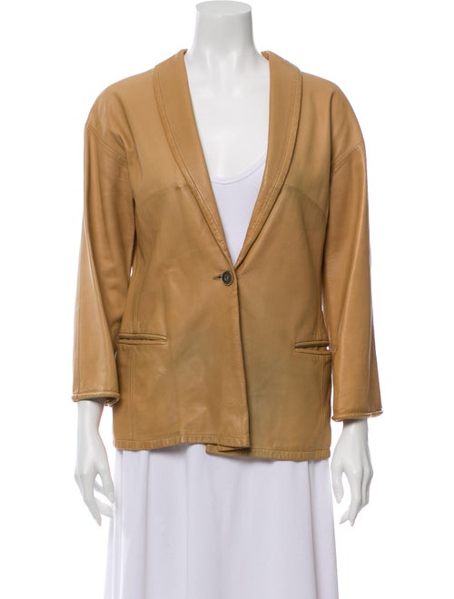 Giorgio Armani Leather Blazer