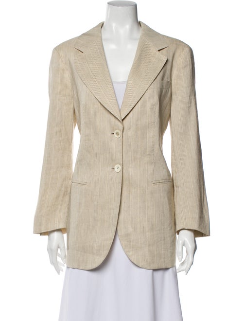 Giorgio Armani Linen Striped Coat