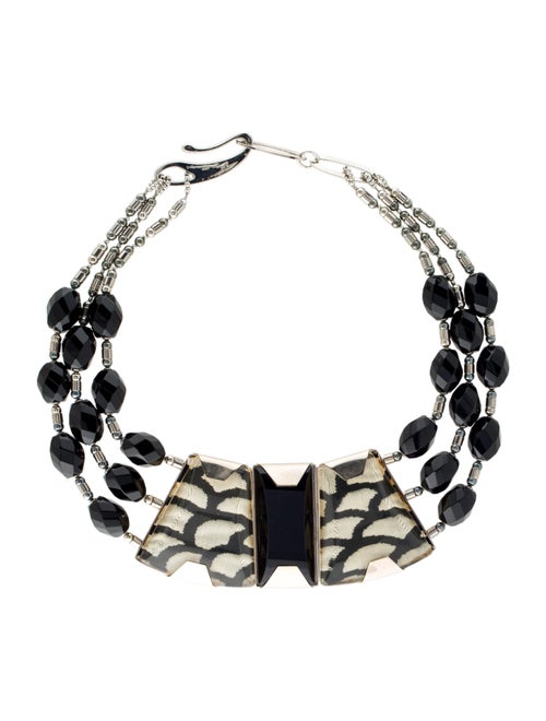 Giorgio Armani Vintage Resin Oversized Collar Neck
