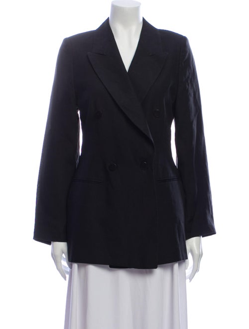 Giorgio Armani Linen Blazer Black