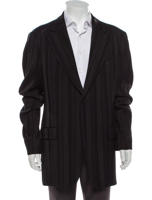 Giorgio Armani Striped Blazer Black