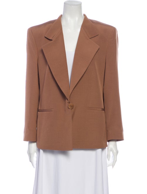 Giorgio Armani Silk Blazer Brown