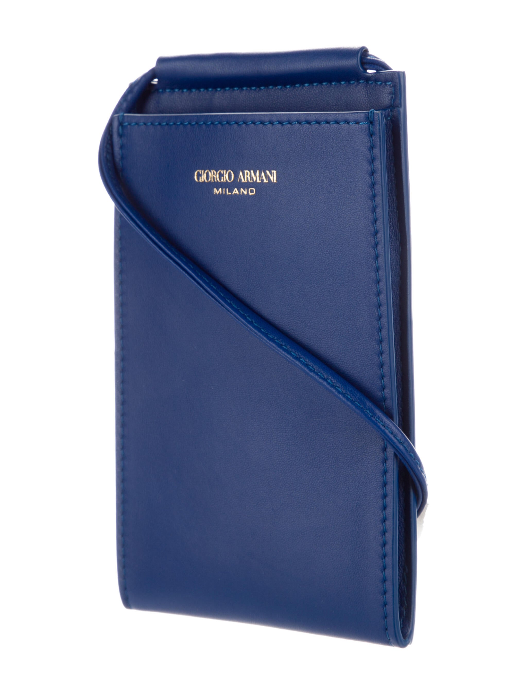 Armani Leather Crossbody Bag Blue Crossbody Bags, Handbags