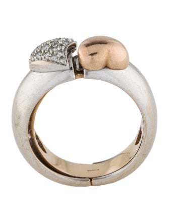 Giorgio Visconti 18K Diamond 'I Love You' Hinged Band