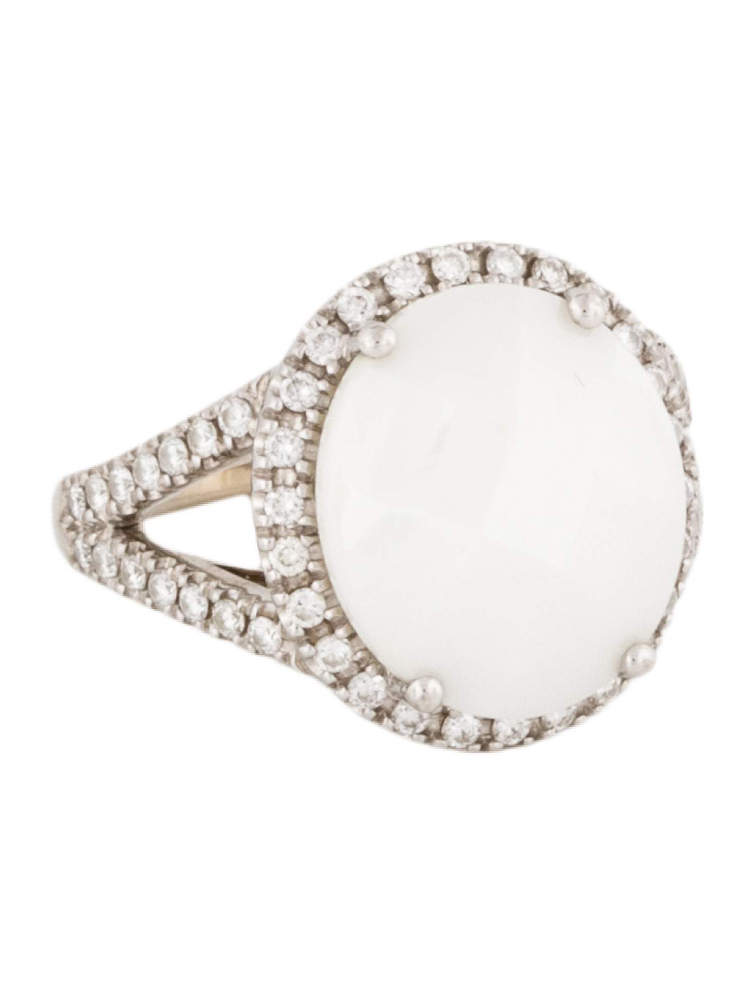 Giorgio Visconti 14K Ceramic & Diamond Halo Cocktail Ring