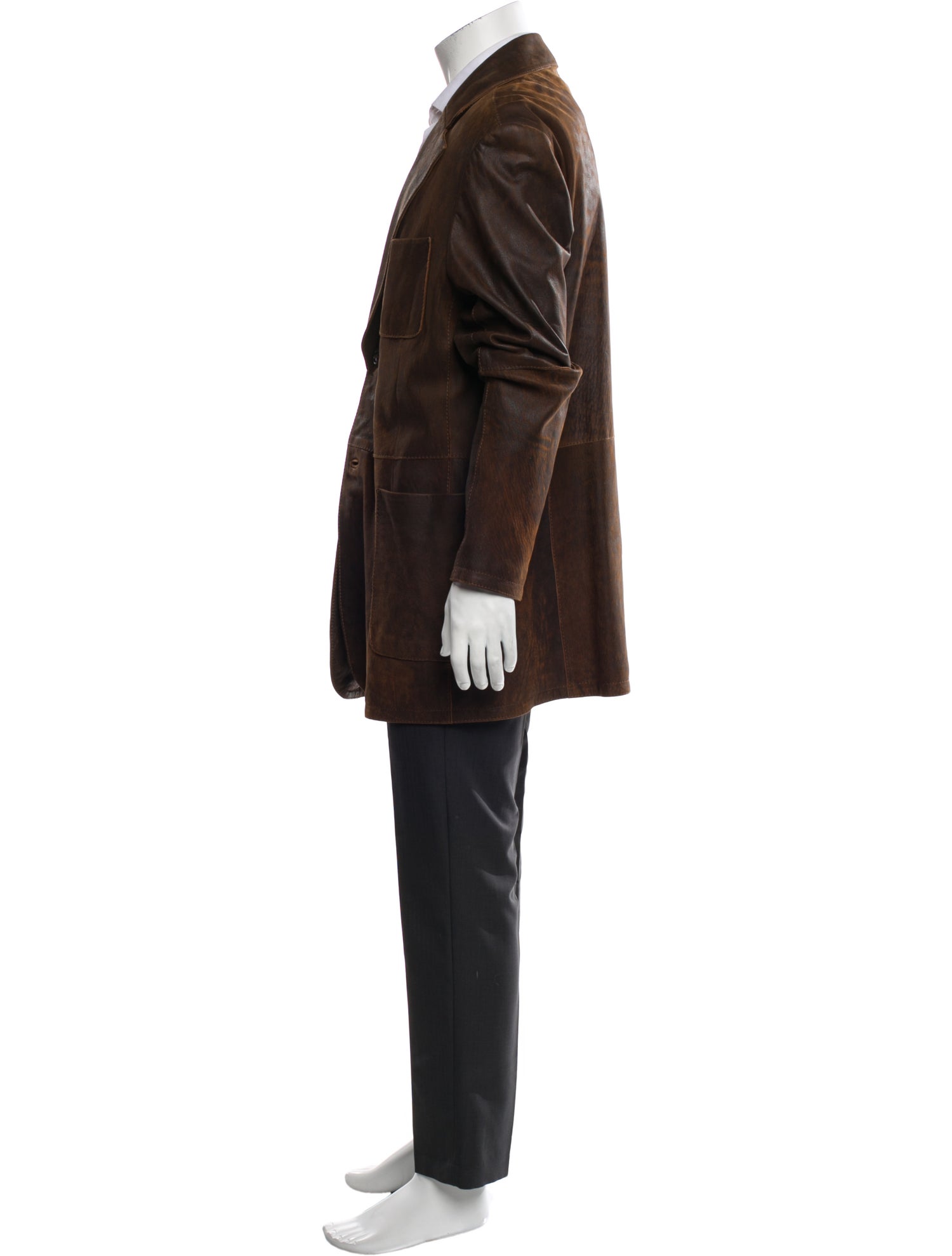 Gimo's Italiana Calf Leather Overcoat