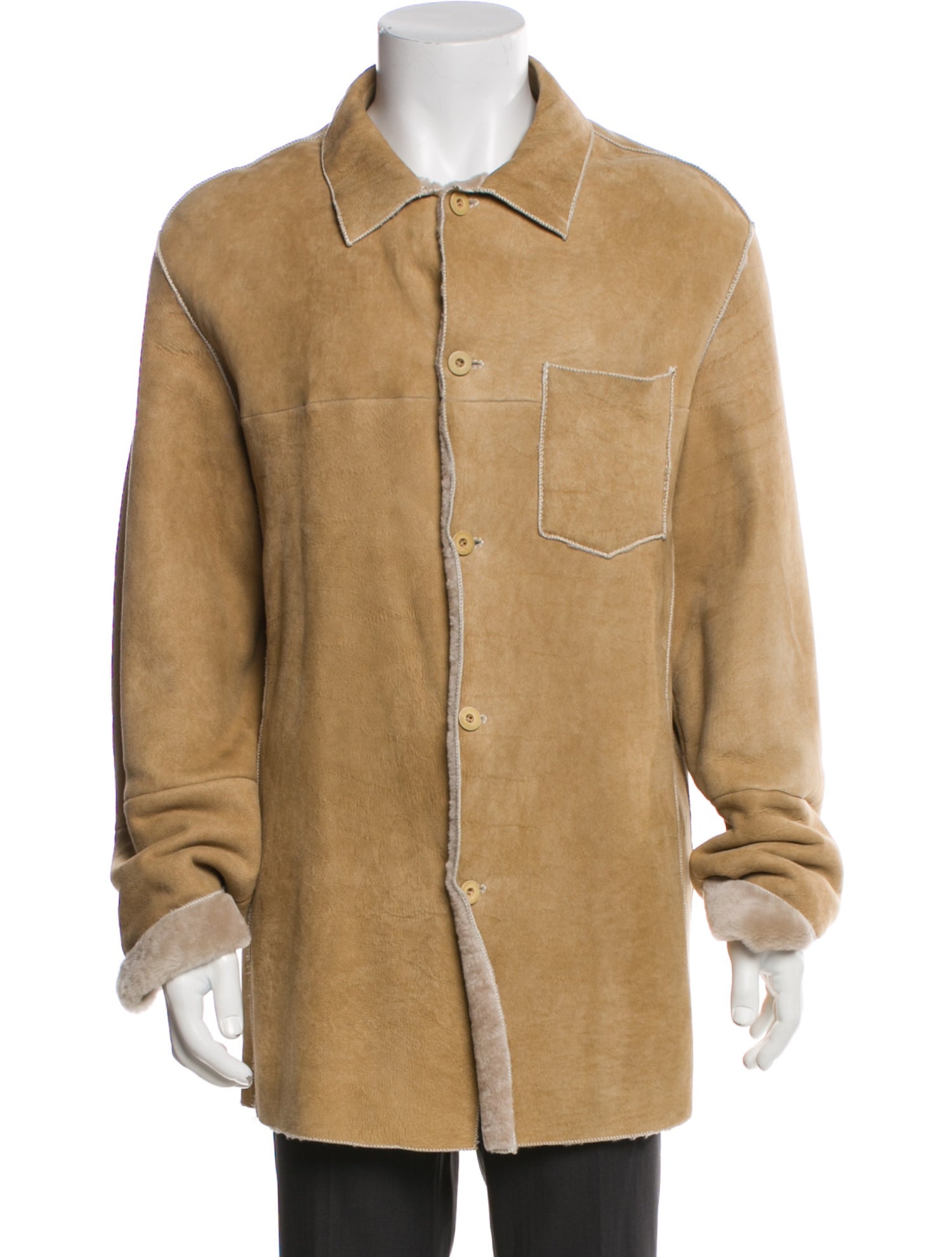 Gimo's Italiana Leather Overcoat