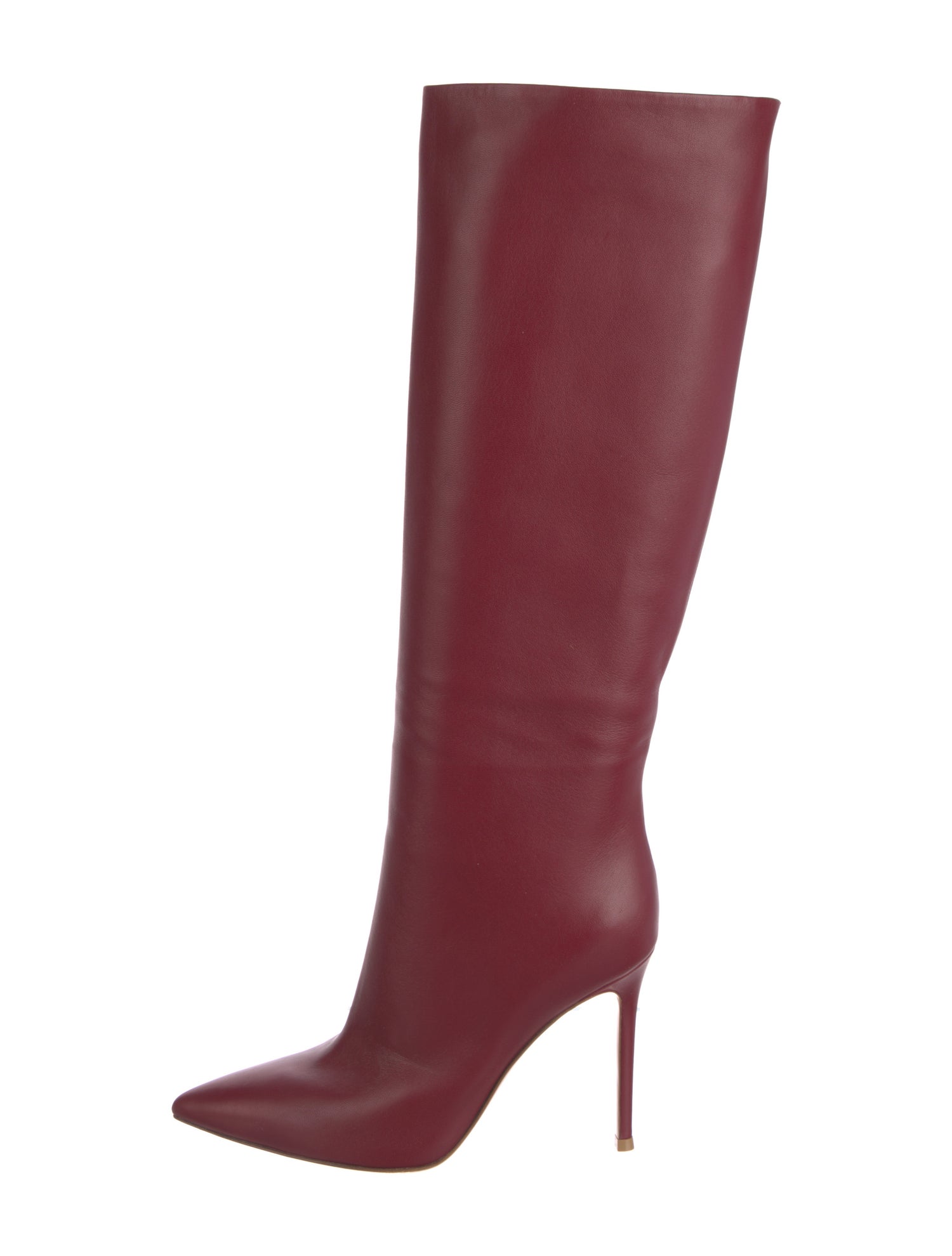 Gianvito Rossi Leather Boots Burgundy Boots, Shoes GIT100085 The