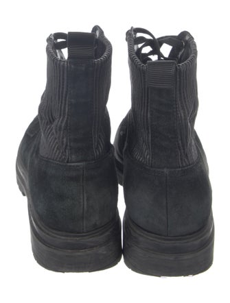 Gianvito Rossi Suede Combat Boots