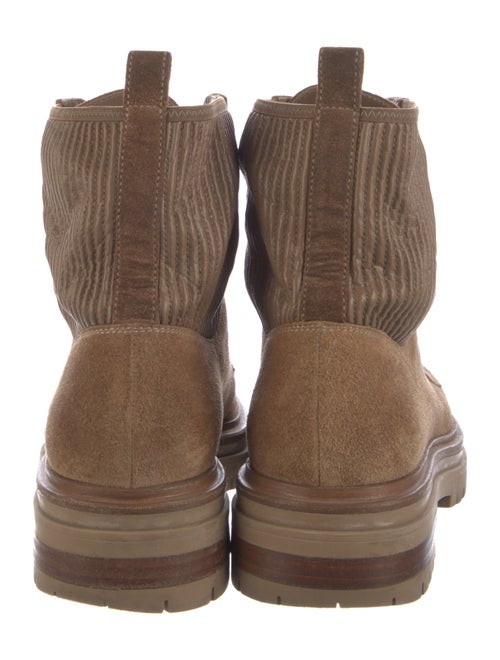 Gianvito Rossi Suede Combat Boots