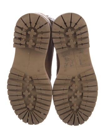 Gianvito Rossi Suede Combat Boots