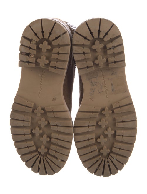 Gianvito Rossi Suede Combat Boots