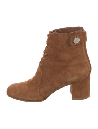 Gianvito Rossi Suede Lace-Up Boots